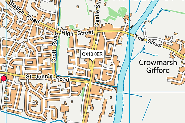 OX10 0ER map - OS VectorMap District (Ordnance Survey)