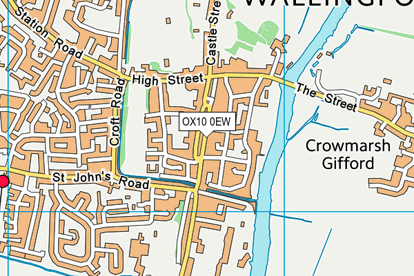 OX10 0EW map - OS VectorMap District (Ordnance Survey)