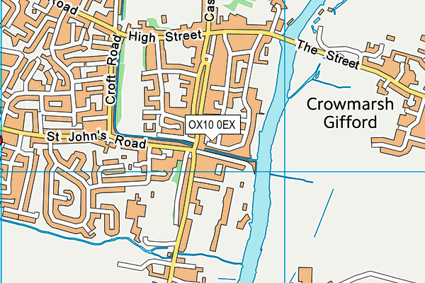 OX10 0EX map - OS VectorMap District (Ordnance Survey)