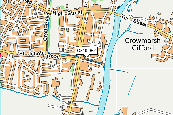 OX10 0EZ map - OS VectorMap District (Ordnance Survey)