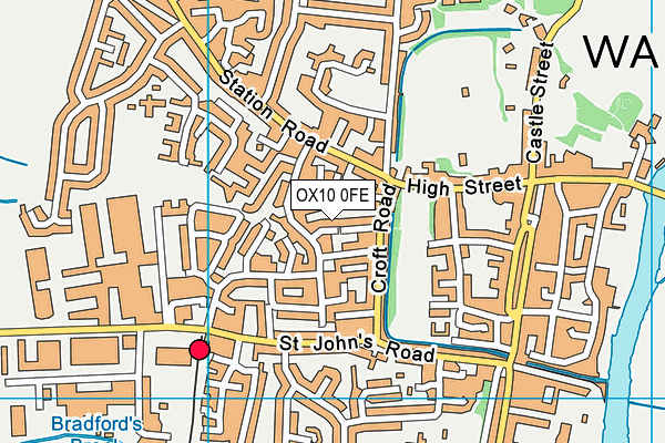 OX10 0FE map - OS VectorMap District (Ordnance Survey)