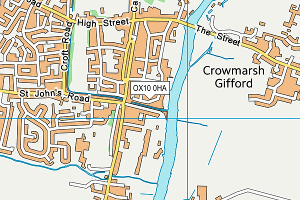 OX10 0HA map - OS VectorMap District (Ordnance Survey)