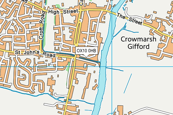 OX10 0HB map - OS VectorMap District (Ordnance Survey)