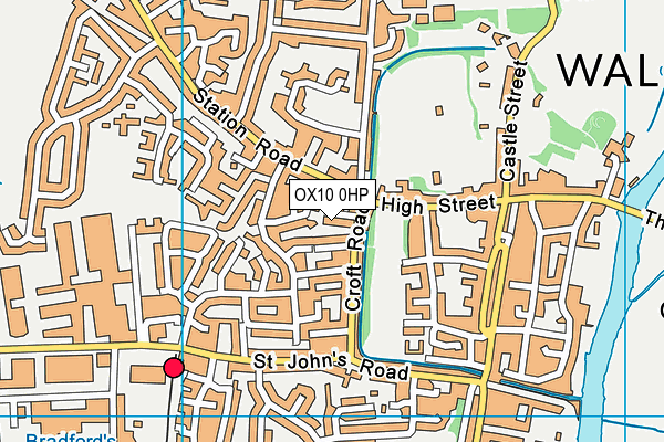 OX10 0HP map - OS VectorMap District (Ordnance Survey)