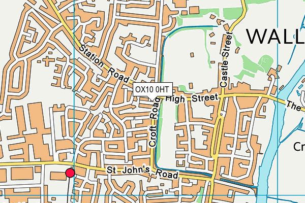 OX10 0HT map - OS VectorMap District (Ordnance Survey)