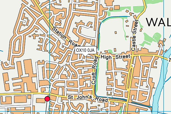 OX10 0JA map - OS VectorMap District (Ordnance Survey)