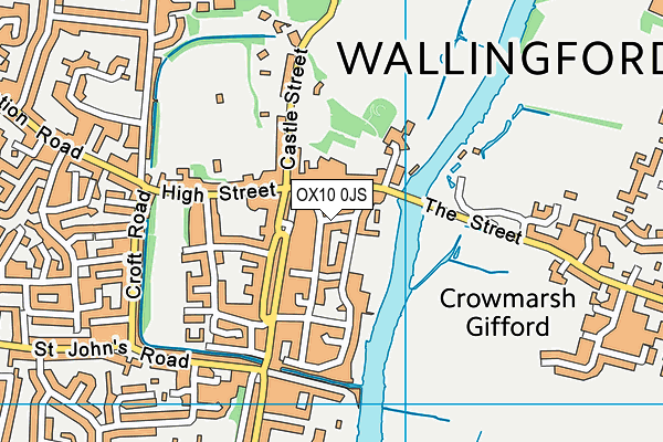 OX10 0JS map - OS VectorMap District (Ordnance Survey)