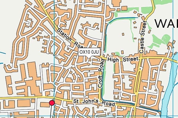 OX10 0JU map - OS VectorMap District (Ordnance Survey)
