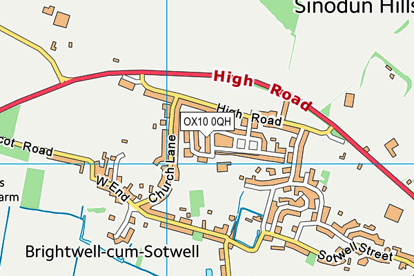 Brightwell-Cum-Sotwell Church of England Primary School map (OX10 0QH) - OS VectorMap District (Ordnance Survey)