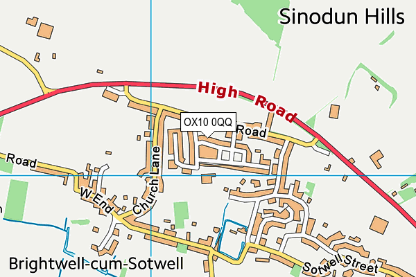 OX10 0QQ map - OS VectorMap District (Ordnance Survey)