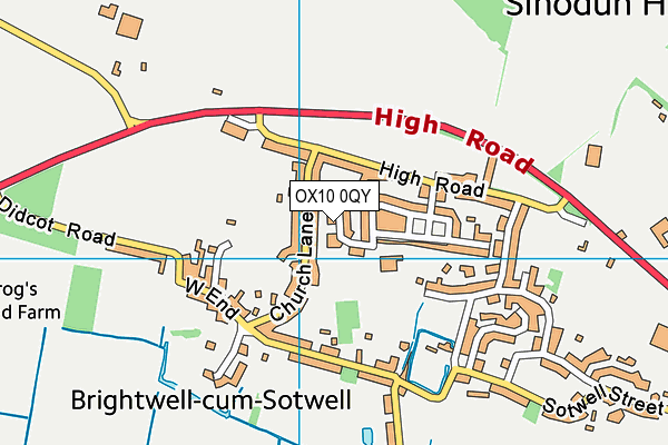 OX10 0QY map - OS VectorMap District (Ordnance Survey)