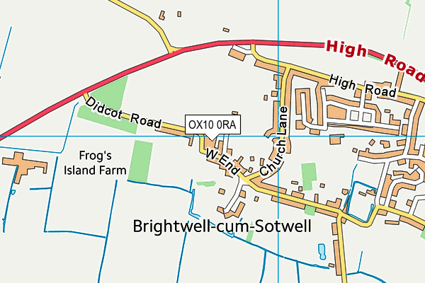 OX10 0RA map - OS VectorMap District (Ordnance Survey)