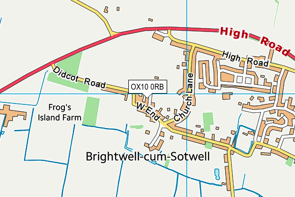 OX10 0RB map - OS VectorMap District (Ordnance Survey)