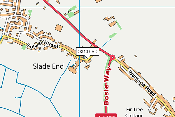 OX10 0RD map - OS VectorMap District (Ordnance Survey)