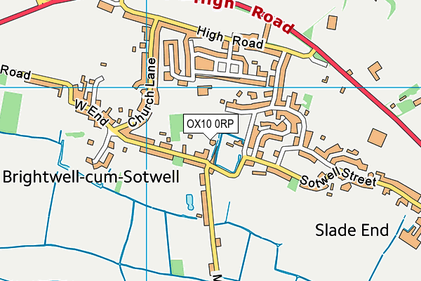 OX10 0RP map - OS VectorMap District (Ordnance Survey)