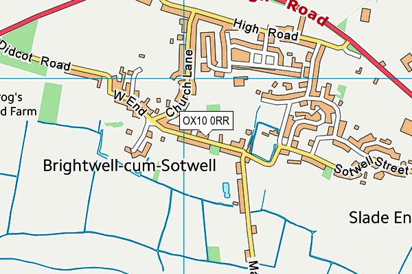 OX10 0RR map - OS VectorMap District (Ordnance Survey)