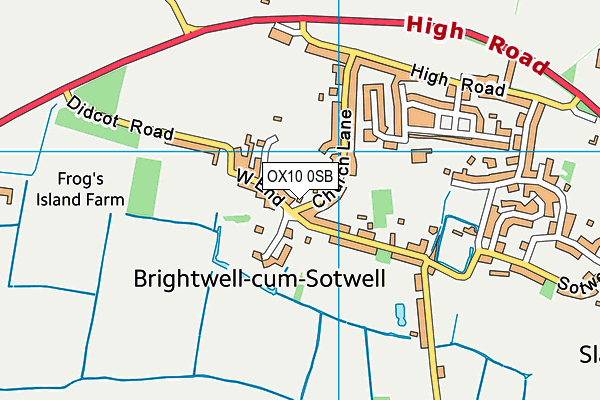 OX10 0SB map - OS VectorMap District (Ordnance Survey)