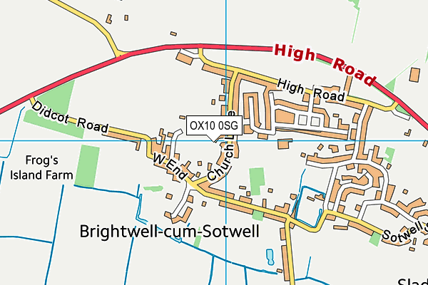 OX10 0SG map - OS VectorMap District (Ordnance Survey)