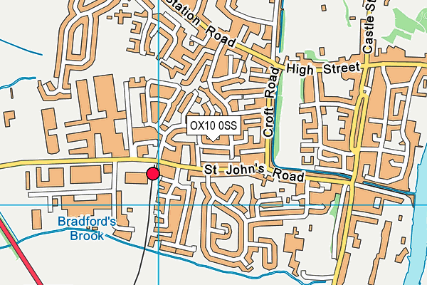 OX10 0SS map - OS VectorMap District (Ordnance Survey)