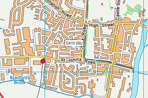 OX10 0SU map - OS VectorMap District (Ordnance Survey)