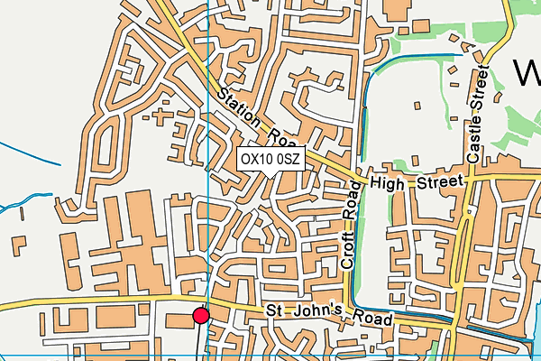 OX10 0SZ map - OS VectorMap District (Ordnance Survey)