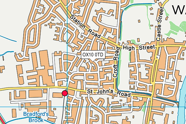 OX10 0TD map - OS VectorMap District (Ordnance Survey)