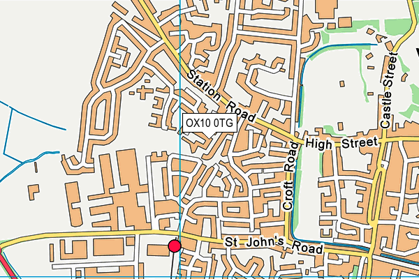 OX10 0TG map - OS VectorMap District (Ordnance Survey)