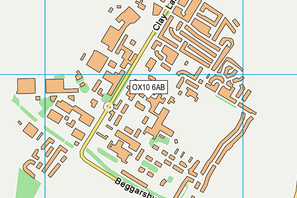 OX10 6AB map - OS VectorMap District (Ordnance Survey)