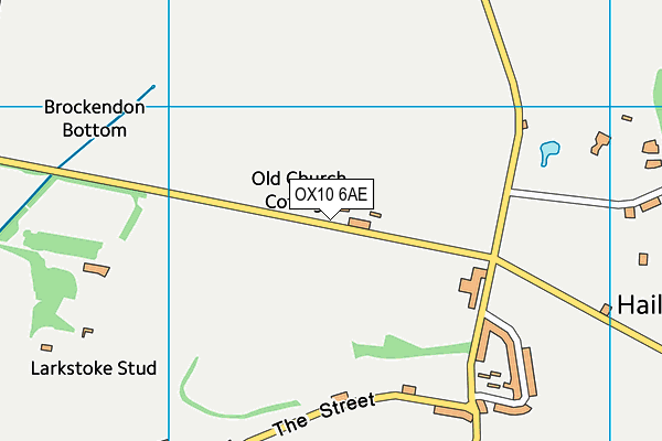 OX10 6AE map - OS VectorMap District (Ordnance Survey)