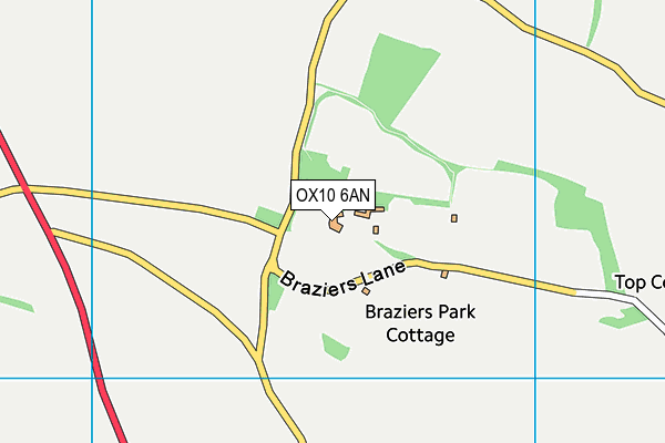 OX10 6AN map - OS VectorMap District (Ordnance Survey)