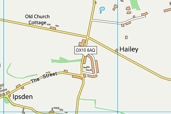 OX10 6AQ map - OS VectorMap District (Ordnance Survey)