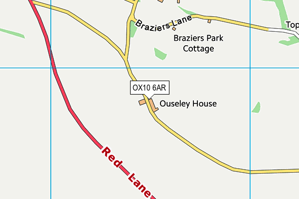 OX10 6AR map - OS VectorMap District (Ordnance Survey)