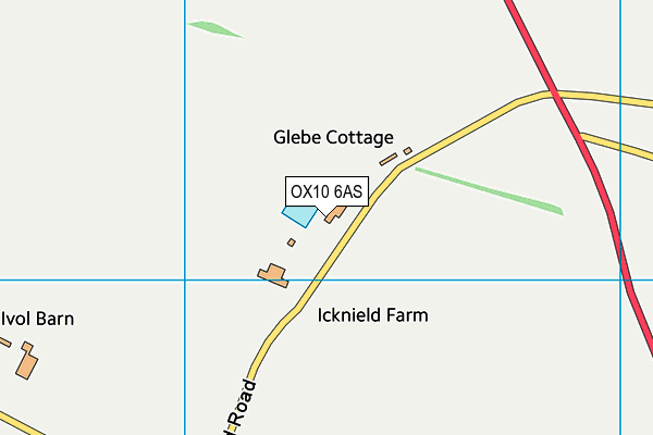 OX10 6AS map - OS VectorMap District (Ordnance Survey)