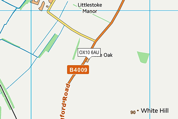 OX10 6AU map - OS VectorMap District (Ordnance Survey)