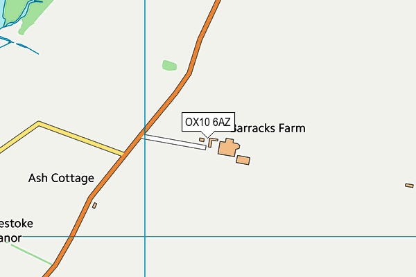 OX10 6AZ map - OS VectorMap District (Ordnance Survey)