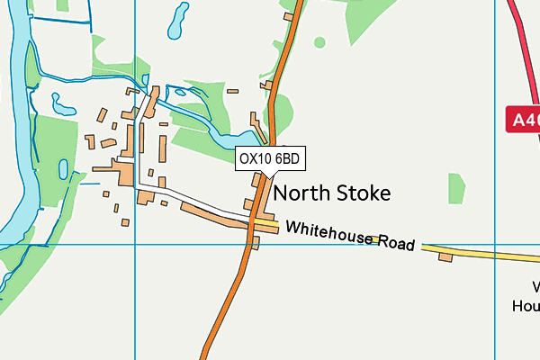 OX10 6BD map - OS VectorMap District (Ordnance Survey)