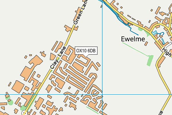 OX10 6DB map - OS VectorMap District (Ordnance Survey)