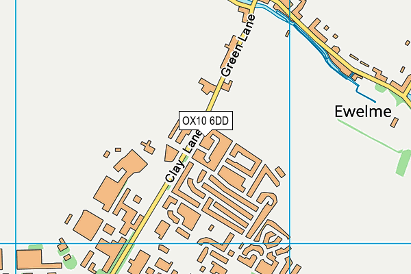 OX10 6DD map - OS VectorMap District (Ordnance Survey)