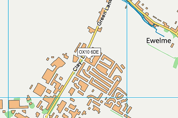 OX10 6DE map - OS VectorMap District (Ordnance Survey)