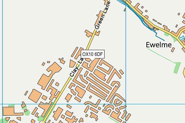 OX10 6DF map - OS VectorMap District (Ordnance Survey)