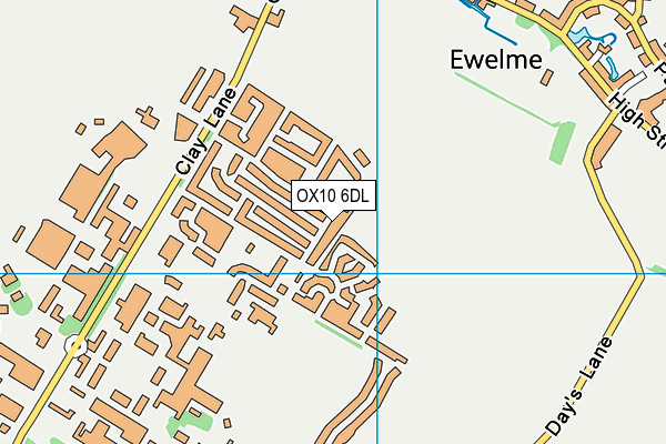 OX10 6DL map - OS VectorMap District (Ordnance Survey)