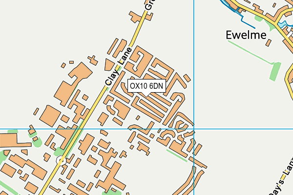 OX10 6DN map - OS VectorMap District (Ordnance Survey)