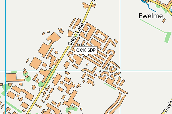 OX10 6DP map - OS VectorMap District (Ordnance Survey)