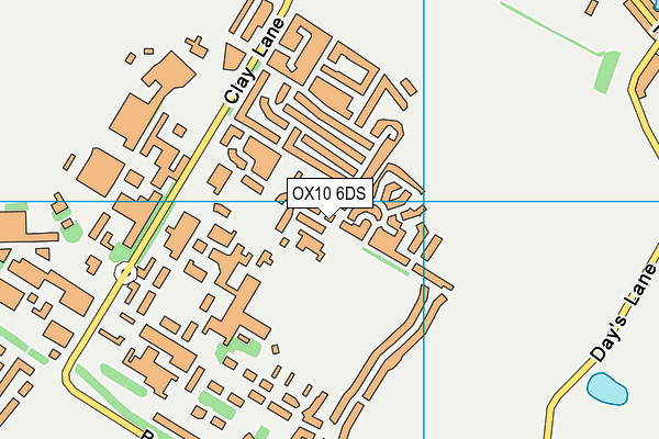 OX10 6DS map - OS VectorMap District (Ordnance Survey)