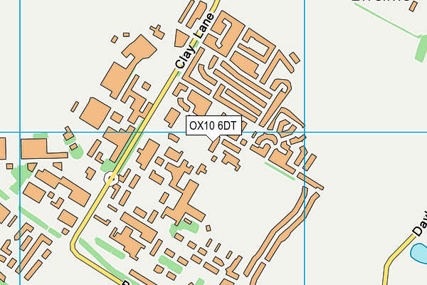 OX10 6DT map - OS VectorMap District (Ordnance Survey)