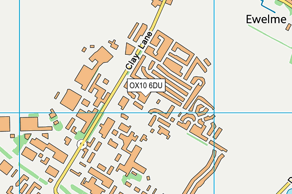 OX10 6DU map - OS VectorMap District (Ordnance Survey)