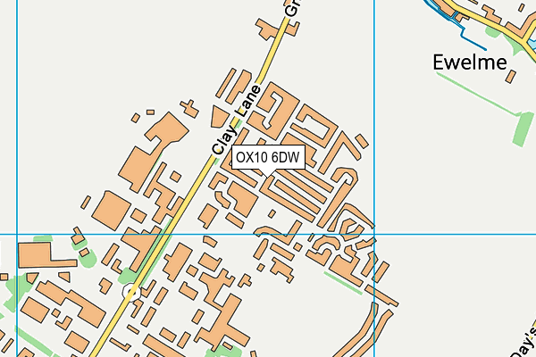 OX10 6DW map - OS VectorMap District (Ordnance Survey)