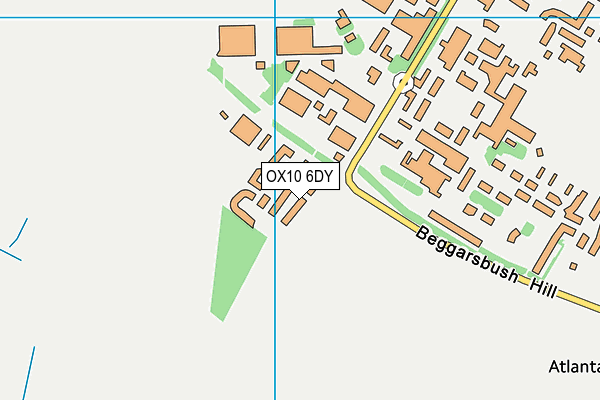 OX10 6DY map - OS VectorMap District (Ordnance Survey)