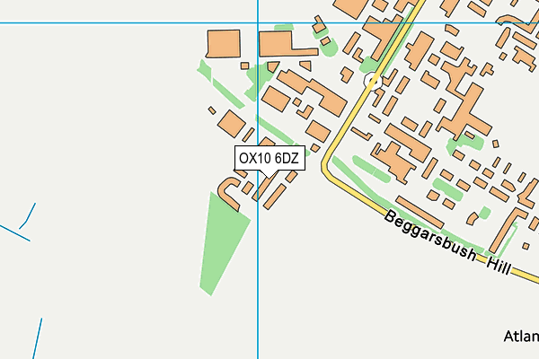 OX10 6DZ map - OS VectorMap District (Ordnance Survey)