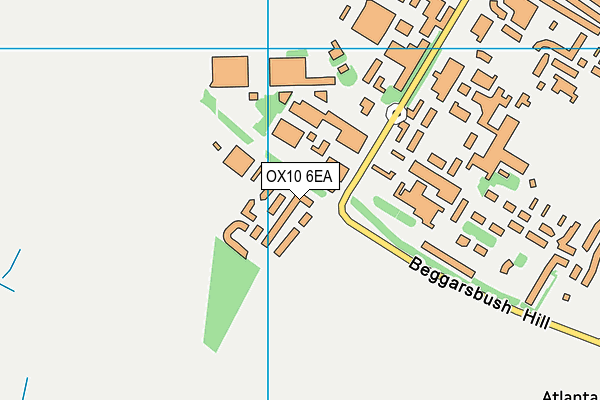 OX10 6EA map - OS VectorMap District (Ordnance Survey)